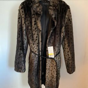Faux Fur Via Spiga Snow Leopard Jacket